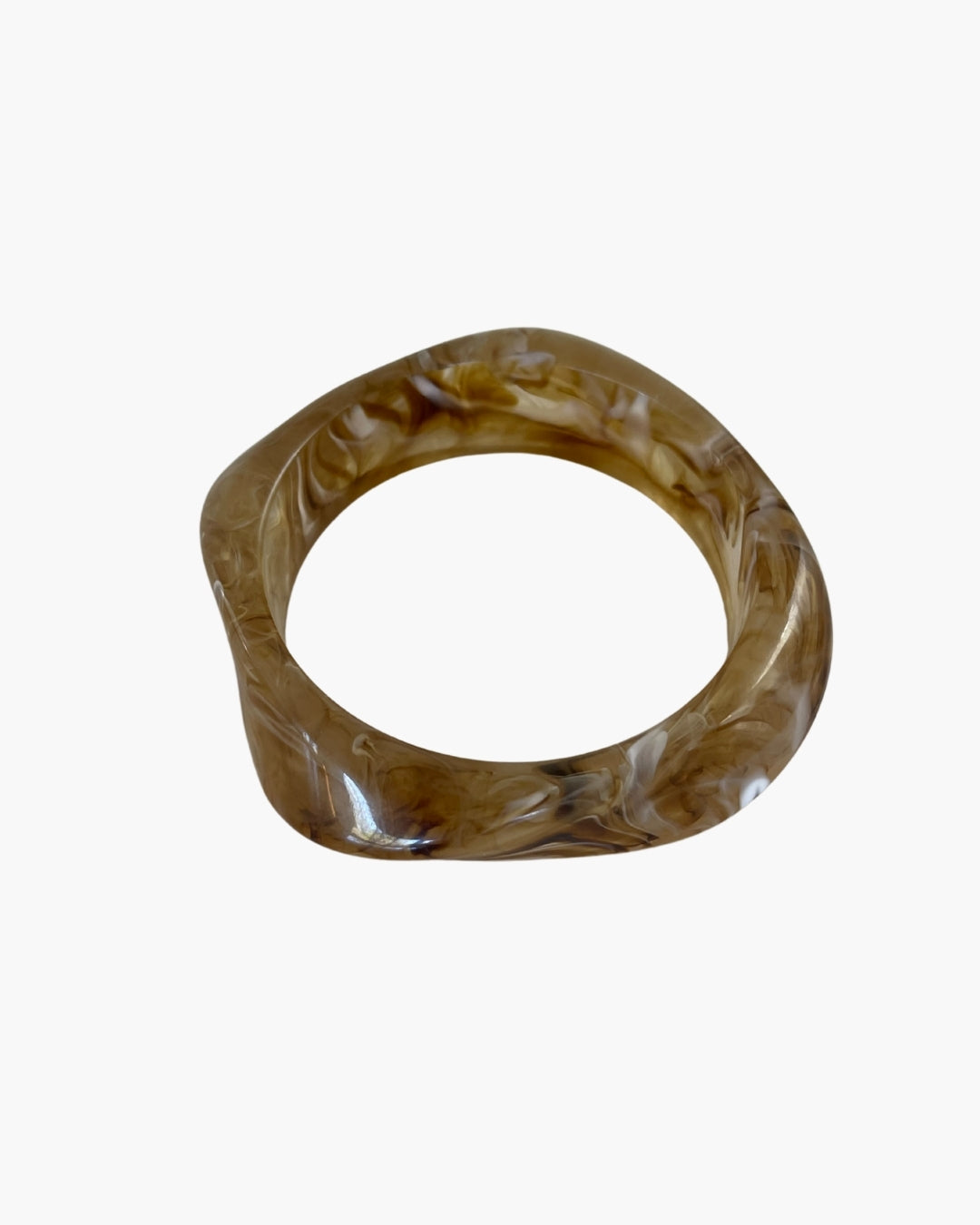 Pre-Order Marbled Olive Resin Bangle