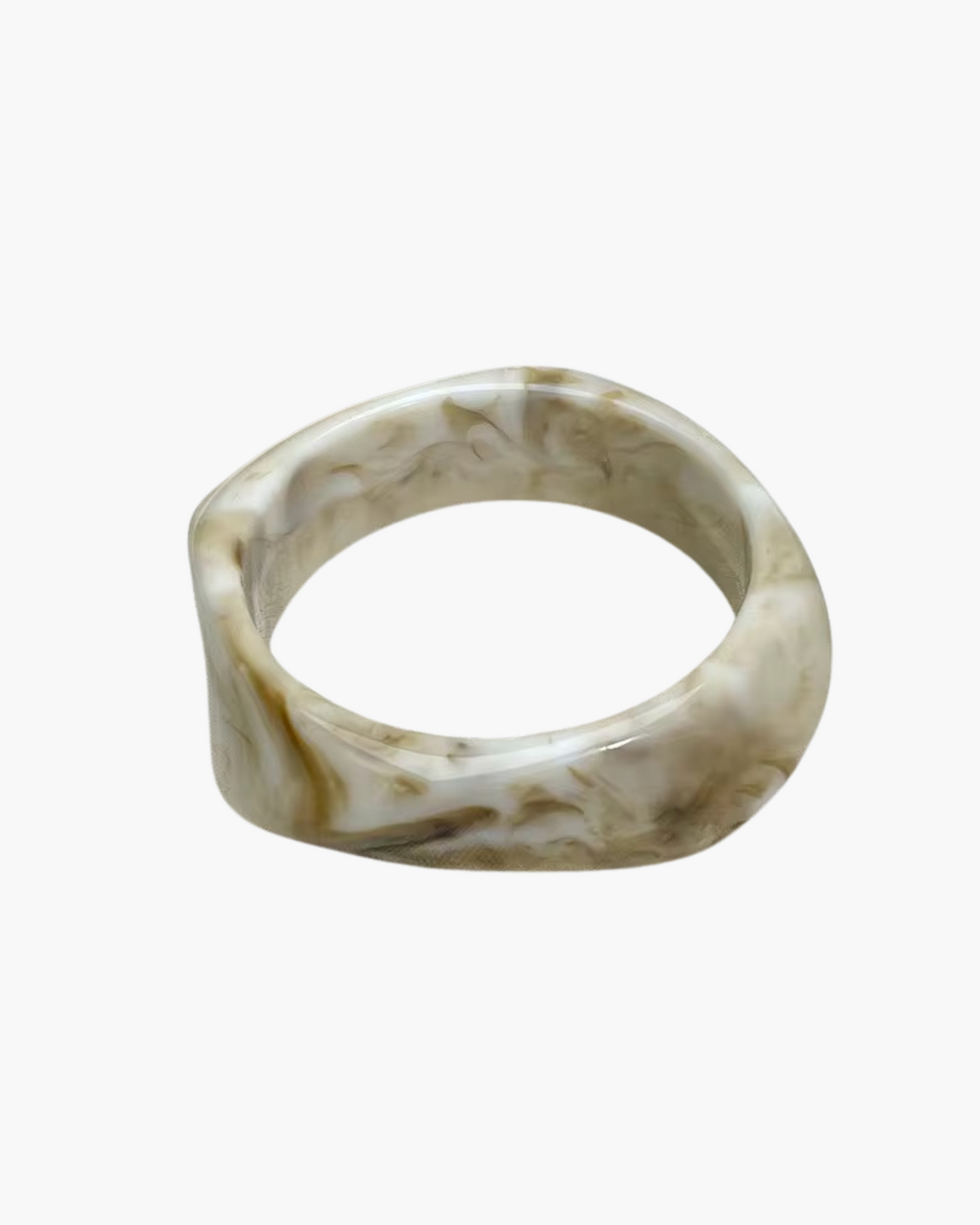 Marbled Porcelain Resin Bangle
