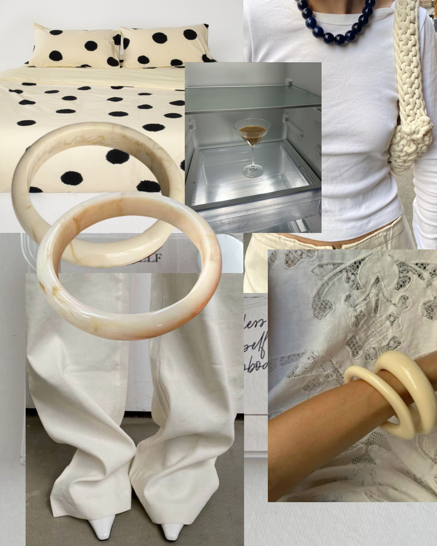 Pre-Order Ivory Resin Bangle