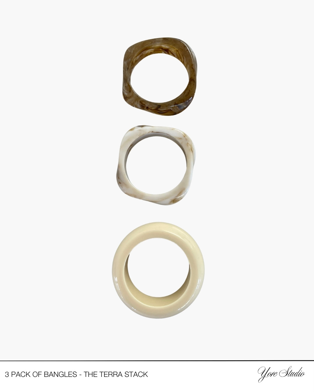 The Terra Resin Bangle Stack
