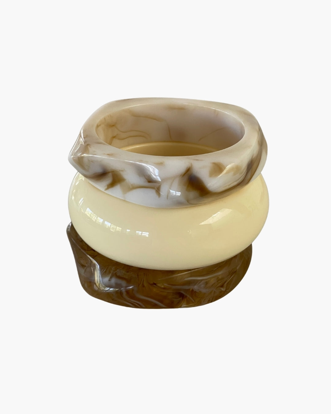 The Terra Resin Bangle Stack