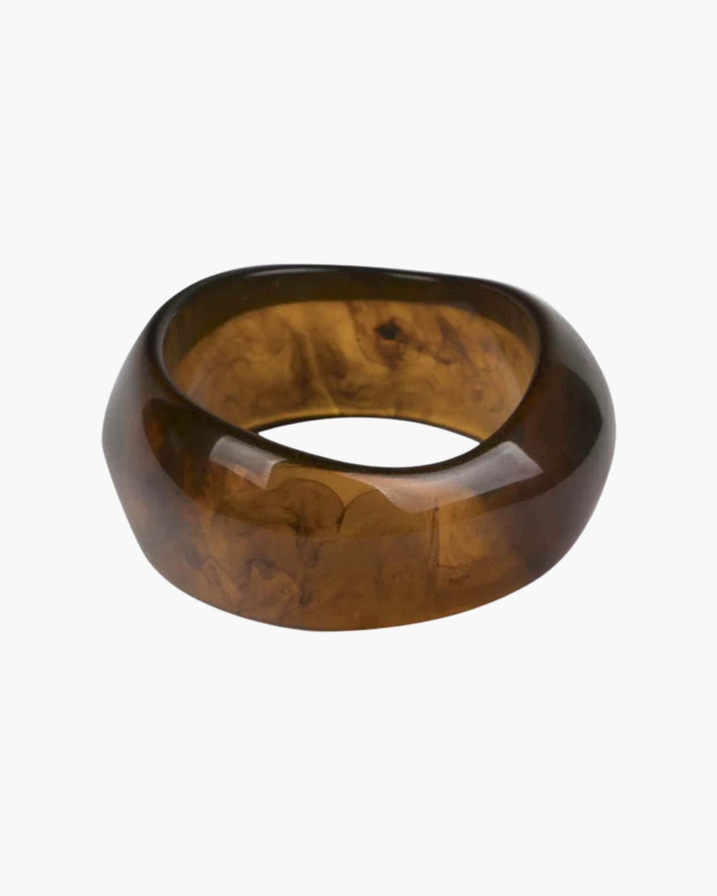 Coffee Brown Resin Bangle