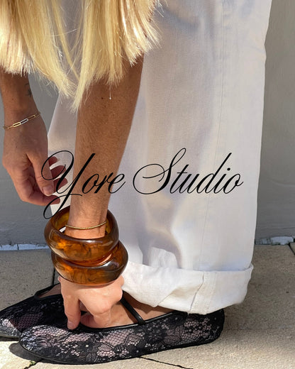 Coffee Brown Resin Bangle