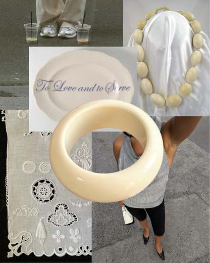 Oat Resin Bangle