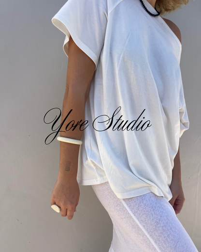 Pre-Order Ivory Resin Bangle
