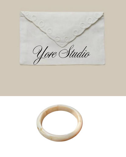 Pre-Order Ivory Resin Bangle