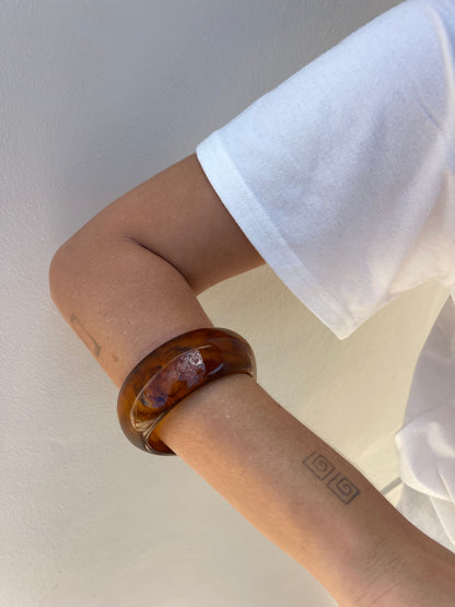 Coffee Brown Resin Bangle